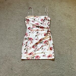 Floral Pink Mini Dress